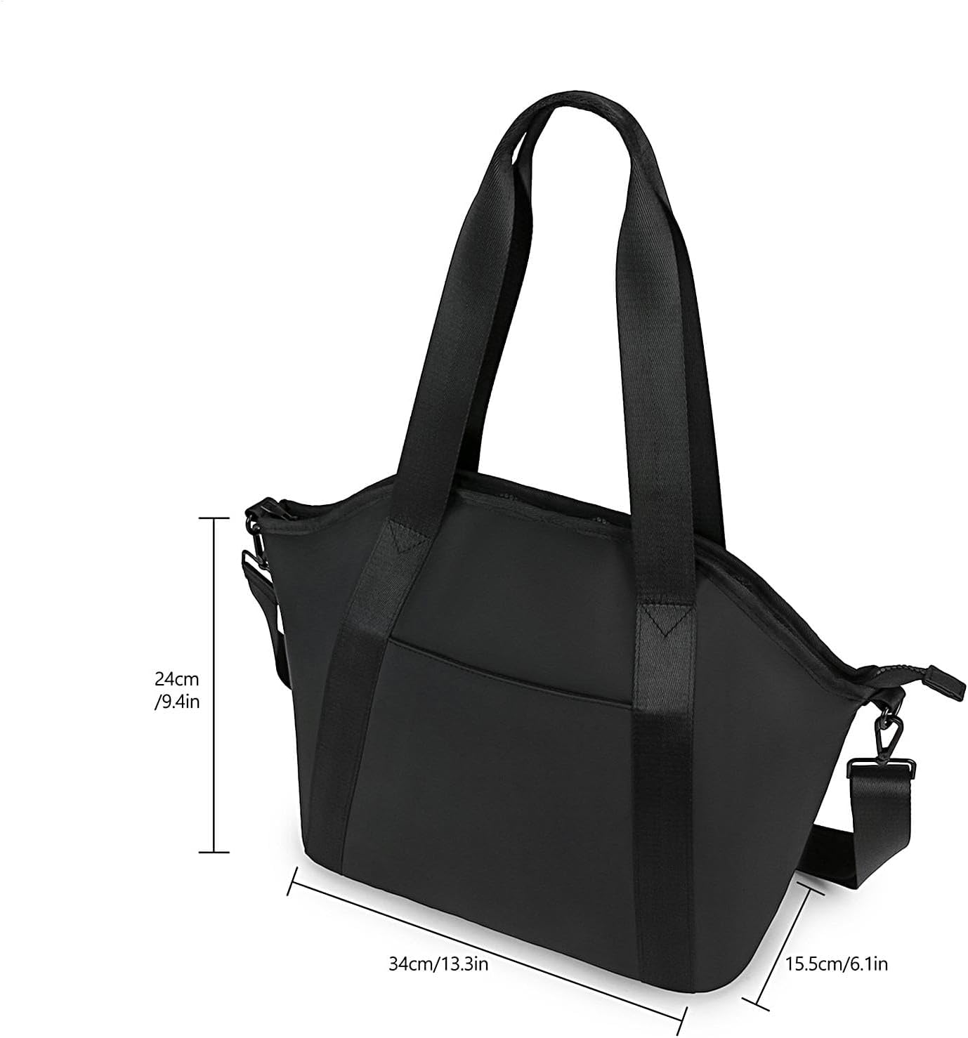 Baby Stroller Diaper Bag - Waterproof Milk Bottle Holder, Excellent Gift Large Capacity Mom Bag Mummy Bag, Shoulder Strap, Diapers for Travel Clothes, Black, Riferimento Alla Descrizione image number 6