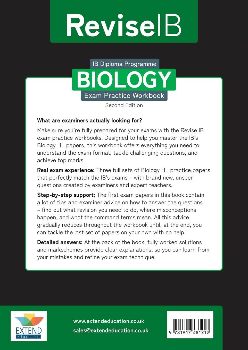 Revise IB: Biology Exam Practice Workbook - Higher Level (Second Edition)