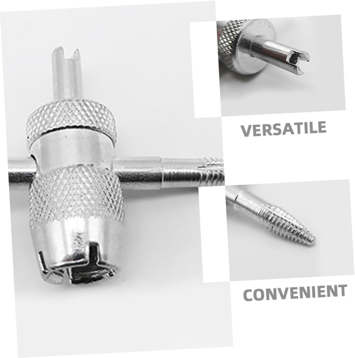 Happyyami 2Sets Quick Tire Valve Change Tool Automotive Valve Stem Core Removal Kit for Car Bicycle Automotive image number 5