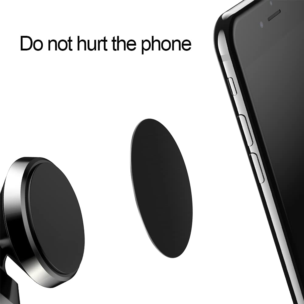 [8 Pack] Magnetic Car Mount Holder Metal Plates, TIQUS 40Mm round Black Universal Replacement Mount Metal Plate Kit with Adhesive for Magnetic Car Mount Cell Phone Holder image number 3