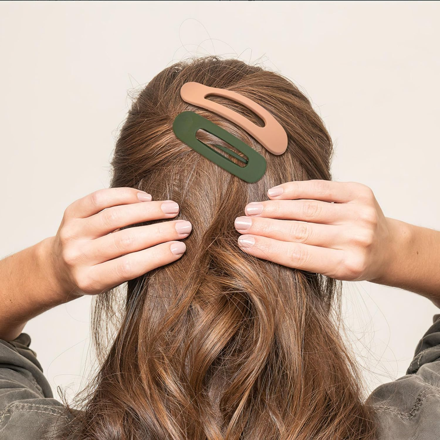 GLITE 12 Pcs Flat Hait Clips, Lay down Claw Clips for Women, 3 Sizes Duck Billed Thin Thick Hair Barrette, Hair Accessories for Girls Non-Slip Slide Hair Clip image number 4