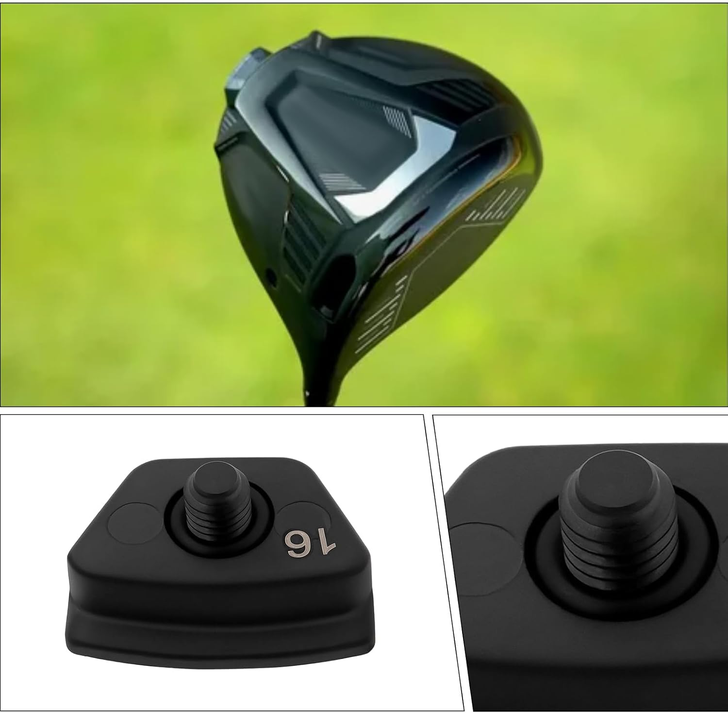 Create Idea 1Pc Golf Weight Golf Head Weight Hybrid Club Head Weight Driver Weight Compatible with PING G430 G430 MAX G430 LST G430 SFT Black 16G image number 2