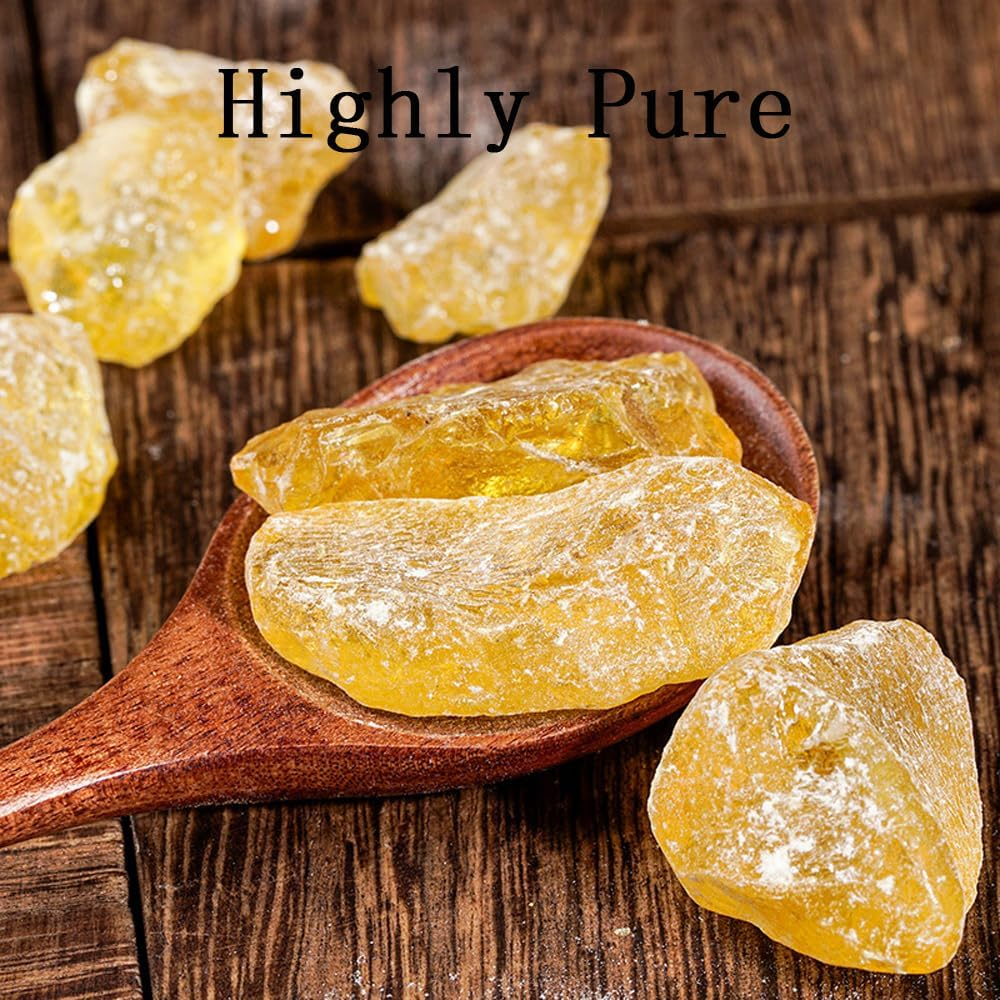 Tooget 400G Pine Rosin, Pine Rosin for Beeswax Wraps, Gum Nugget Rock Form, Baseball Rosin Bag for Pitching, Pine Rosin Powder for Bowling, Golf Rosin Bag image number 3