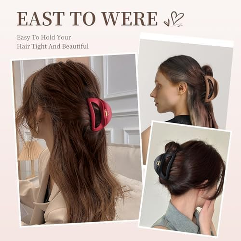 Xanthelle Silicone Hair Clips, Pack of 3 Hair Clips, Hair Clips, Women'S Hair Clip, Flexible, Large for Thick Hair image number 4