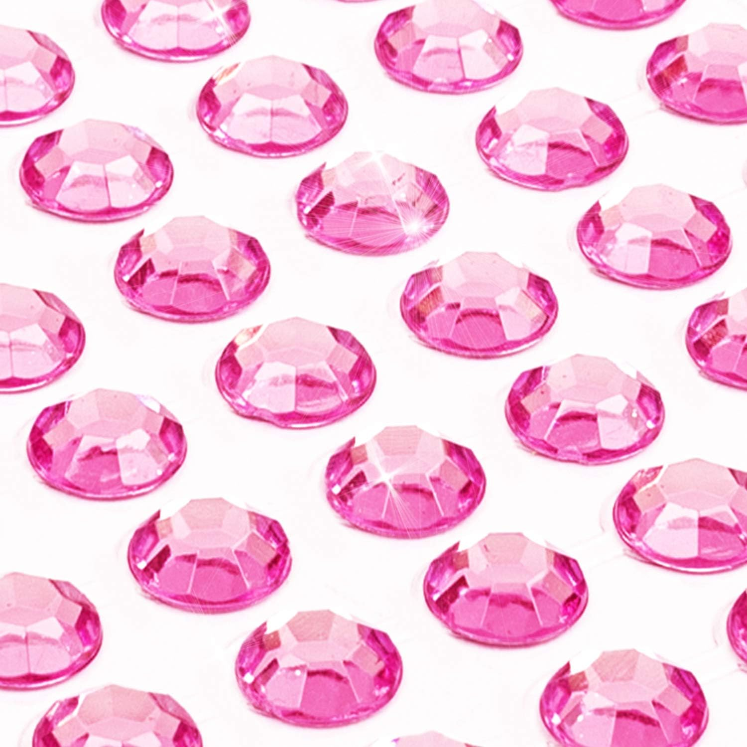 Movoja - 640 X 5Mm Fuchsia round Rhinestones - Self Adhesive Rhinestones for Decorating and Crafting image number 5