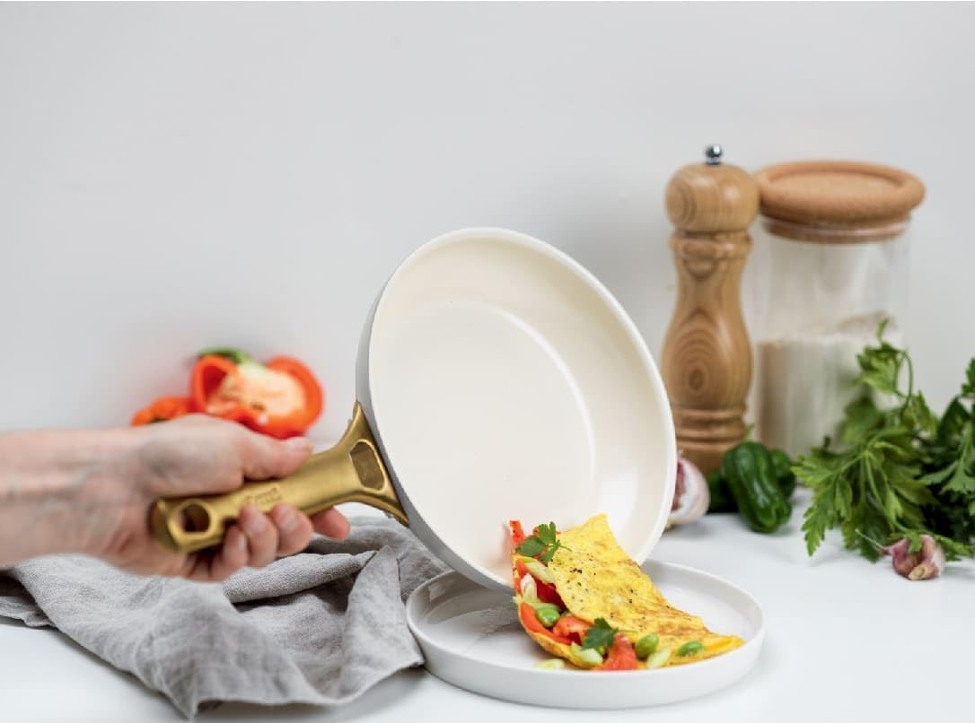 Greenpan Padova Healthy Ceramic Nonstick 10Pc Cookware Pots and Pans Set, Induction Safe, Dove Grey image number 4