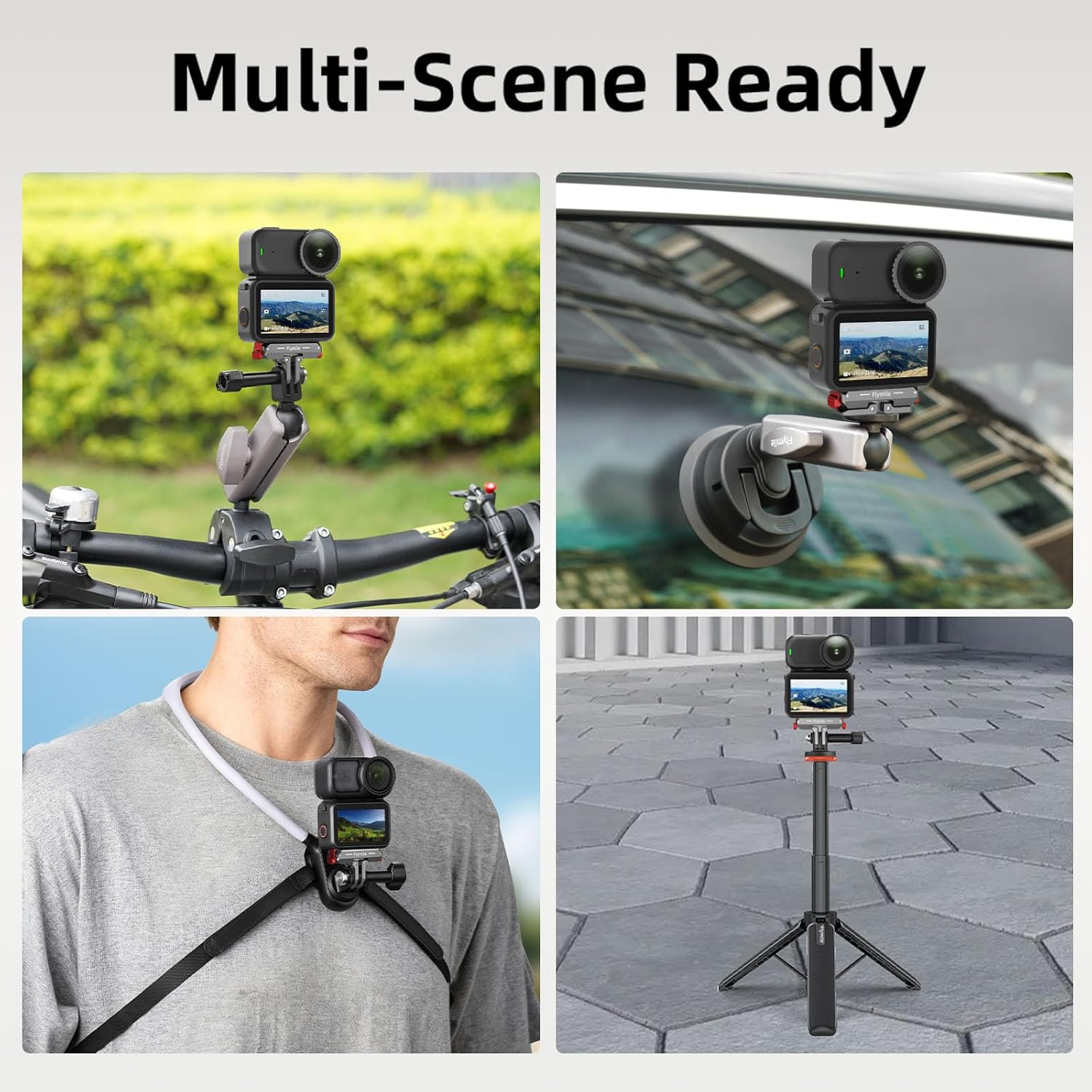 BRDRC Quick Release Mount for DJI Nano, Aluminum Alloy Magnetic Expansion Adapter with Go Pro & 1/4 Inch Screw Adapter for DJI Osmo Nano Accessories image number 4