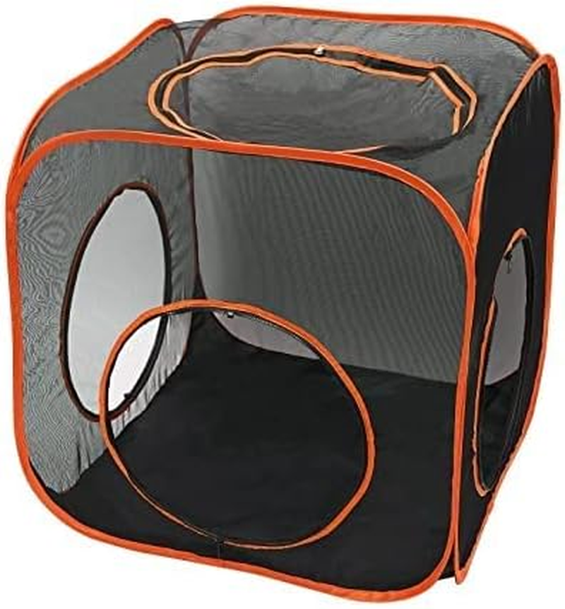 6 in 1 Large Space Cat Fence,Cat Tent with Cat Tunnel for Indoor and Outdoor,Portable Cat Playpen Play Tents Foldable Playhouse for Cats Rabbits Ferrets and Small Animals