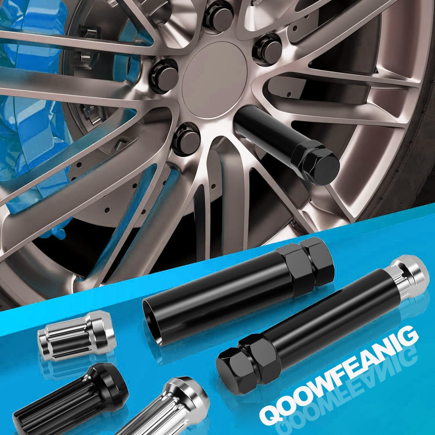 IONPSHG 2 Piece 6 Spline & 7 Spline Tuner Socket Key Tool Lug Nuts Replacement Socket Wheel Lock Replacement Aftermarket Wheels Works with 17Mm and 19Mm (3/4) Hex Sockets (Thin Wall 20.5Mm Diameter) image number 5