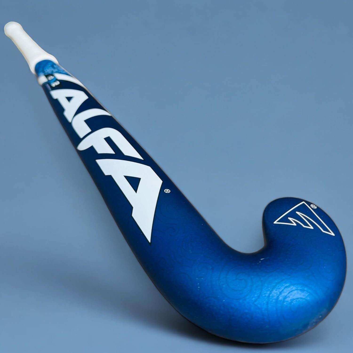 ALFA AX2 Hockey Stick | Color: Blue Spark | Size: 36.5" | Material: 25% Carbon, 10% Kevlar, 65% Glass Fibre | Gender: Unisex | Dual Core Hybrid Composite Stick | Scoop Bend for Drag Flicks image number 1