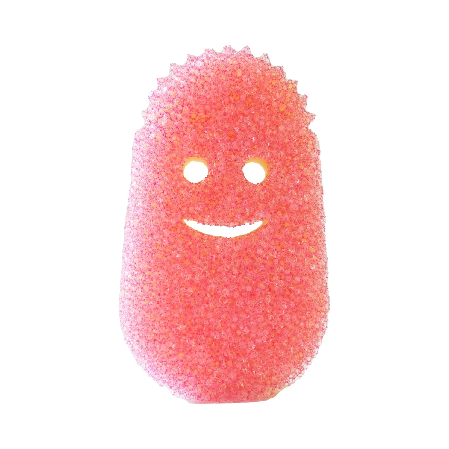 Scrub Daddy Dish Wand Sponge Replacement Heads, Soap Dispenser Scrub Brush, Texture Changing Dish Brush with Liquid Dispenser, Brushes with Scraper and Removable Head Sponges, 2 Pack Pink image number 2