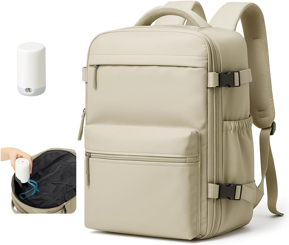 Men'S Vacuum Compression Backpack: Travel & Tech Ready image number 4