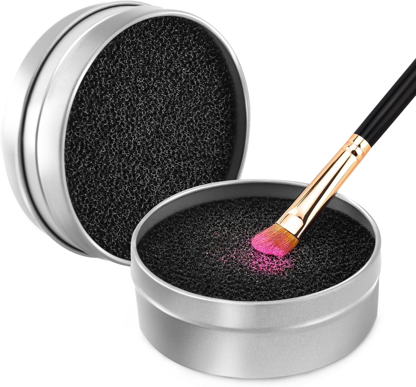 Luxspire Makeup Brush Cleaner Quick Wash Sponge Remover Color from Brush Makeup Cleaner Tool Switch Eye Shadow Color Dry Clean Box