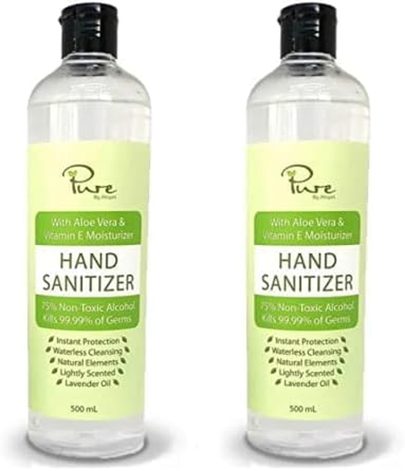 Alcyon Antibacterial Instant Hand Sanitiser - Keeps Your Hands Clean & Hydrated - Infused with Lavender, Aloe Vera & Vitamin E - Pure Plant-Based Formula - Kills 99.9% of Germs & Non-Sticky - 500Ml image number 2