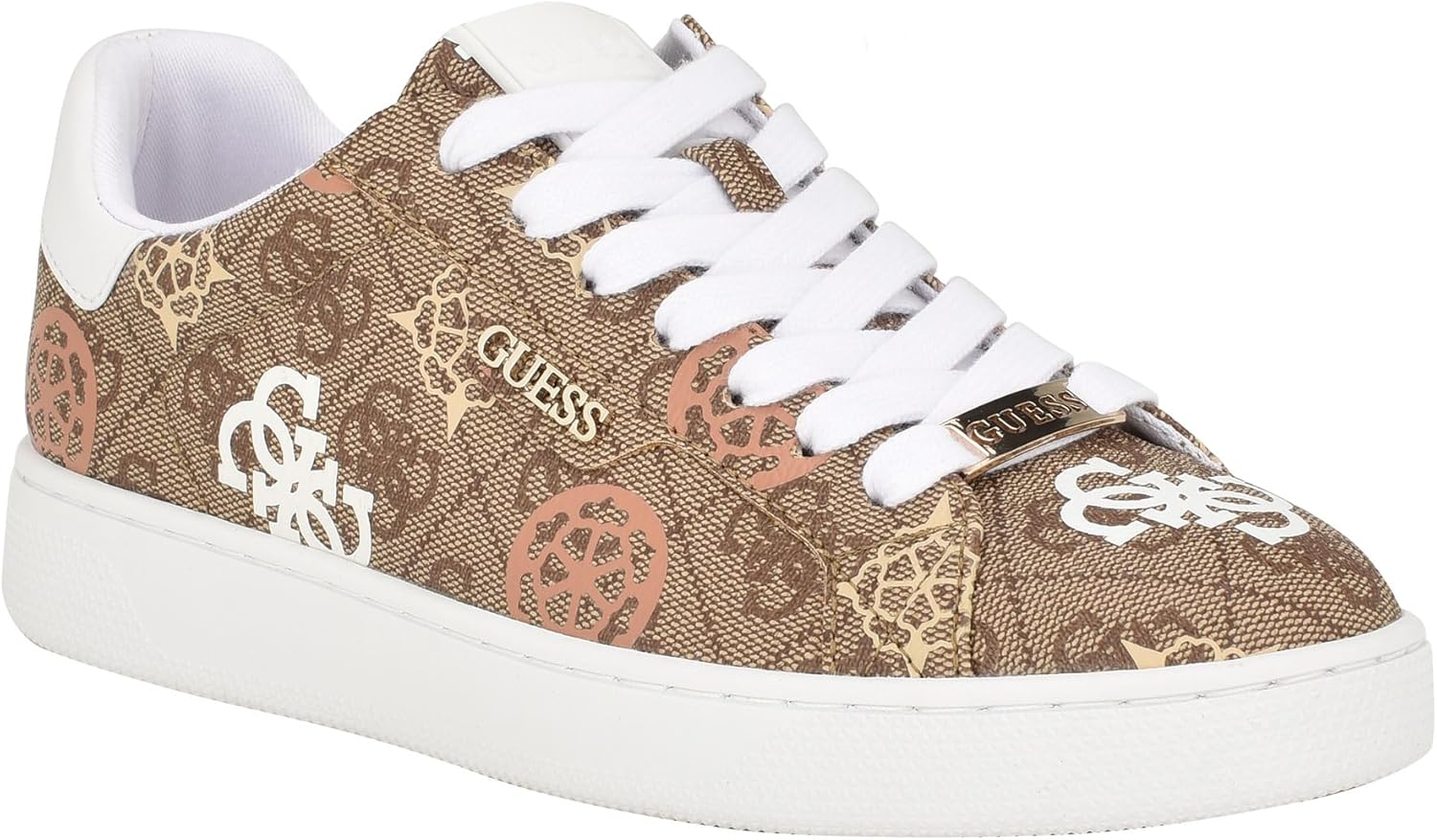 GUESS Women'S Renzy Sneaker, Black 007, 5.5 image number 5