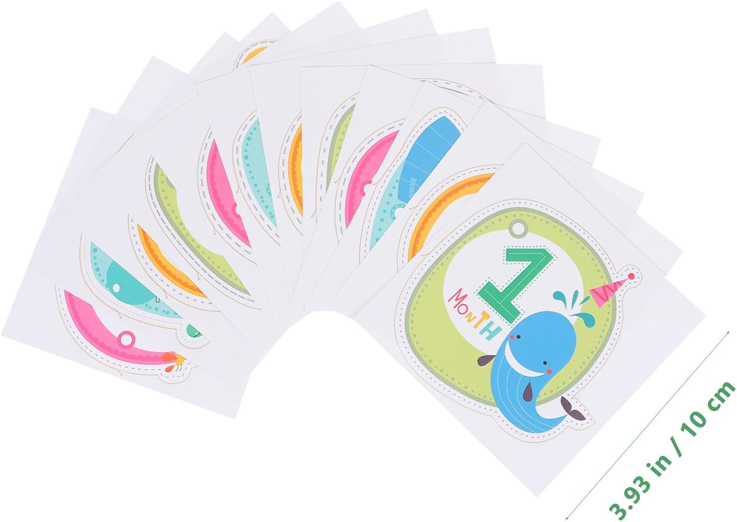 SUPVOX 12Pcs Month Stickers Photo Supplies Creative Milestone Stickers for Newborn Photography and Growth Documentation image number 3