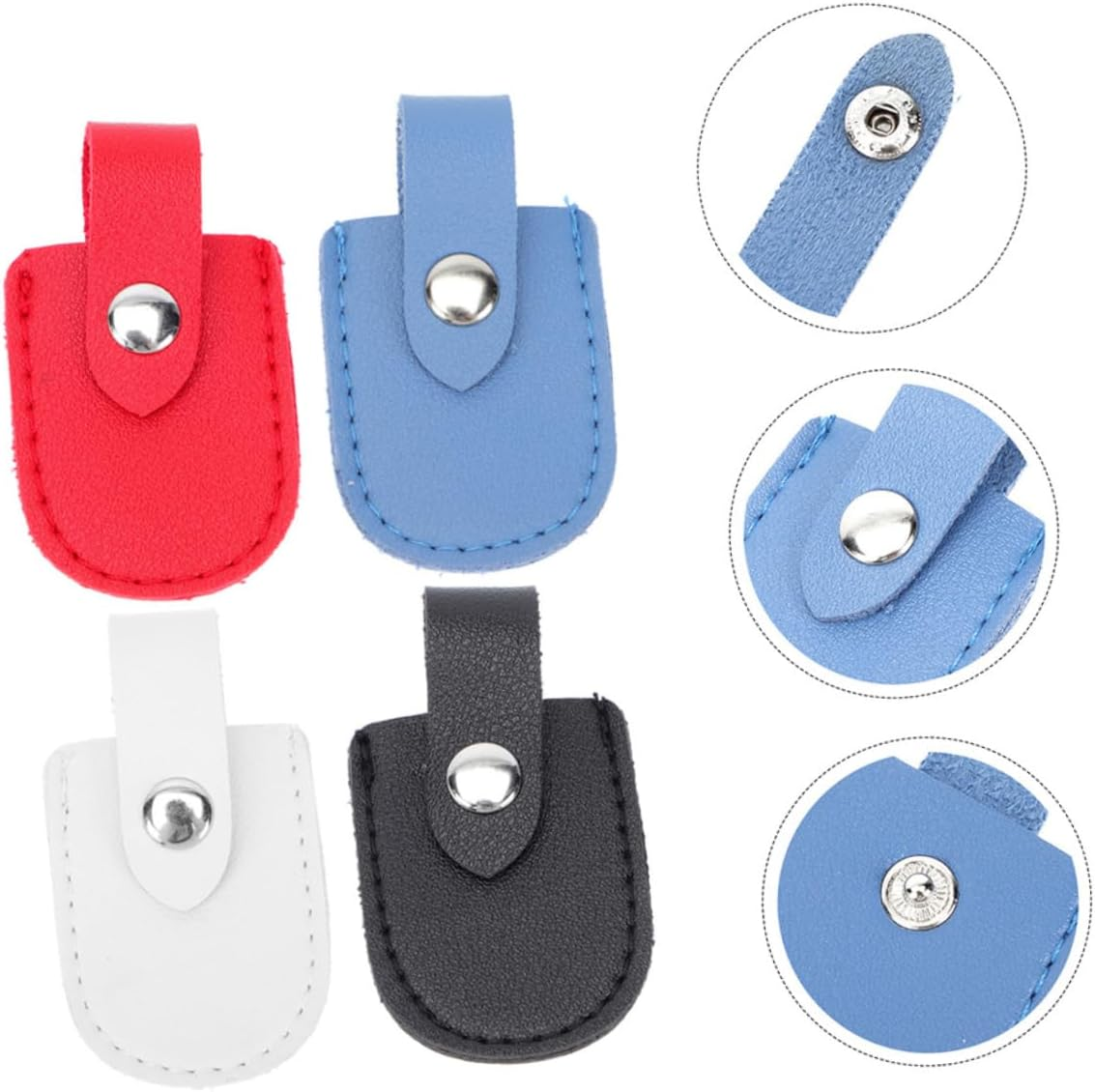 Ipetboom 16Pcs Cuticle Scissor Covers Pu Protective Sleeve for Nail Clippers Easy Storage Holder for Manicure Tools Lightweight and Chic Design for Travel and Home Use