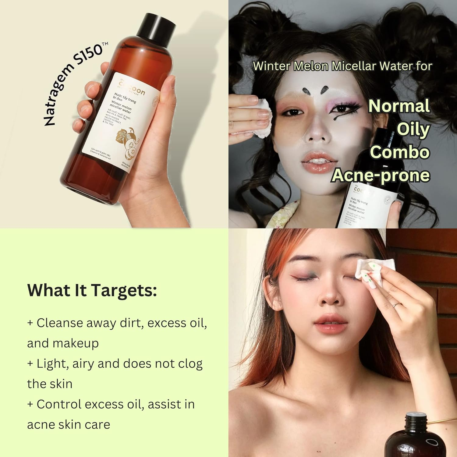 Cocoon Winter Melon Micellar Water 140Ml image number 2