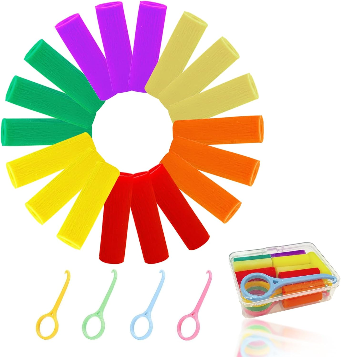 23 Orthodontic Chewies Kit,18 Flavored Chewies + 4 Aligner Removers + 1 Storage Case - Essential Dental Kits, Multiple Flavors image number 2