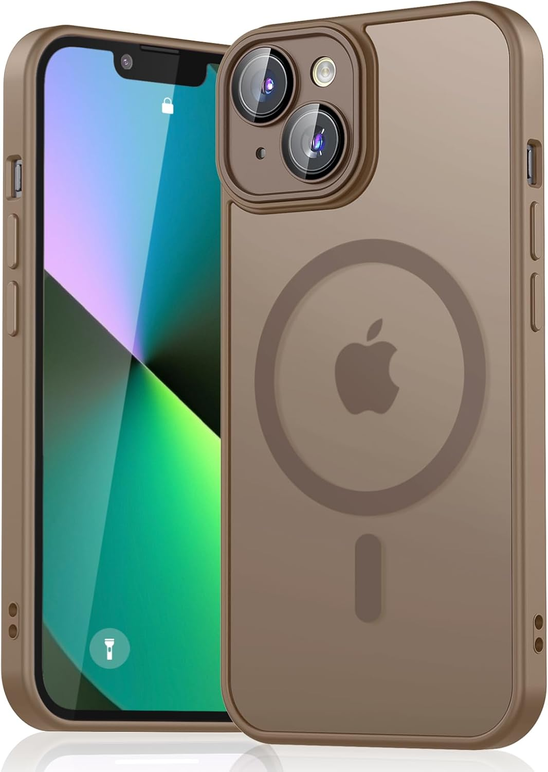 Magnetic Case for Iphone 13 Case, [Compatible with Magsafe] Drop Protection Skin-Friendly Shockproof Protective Translucent Matte Case Cover for Iphone 13