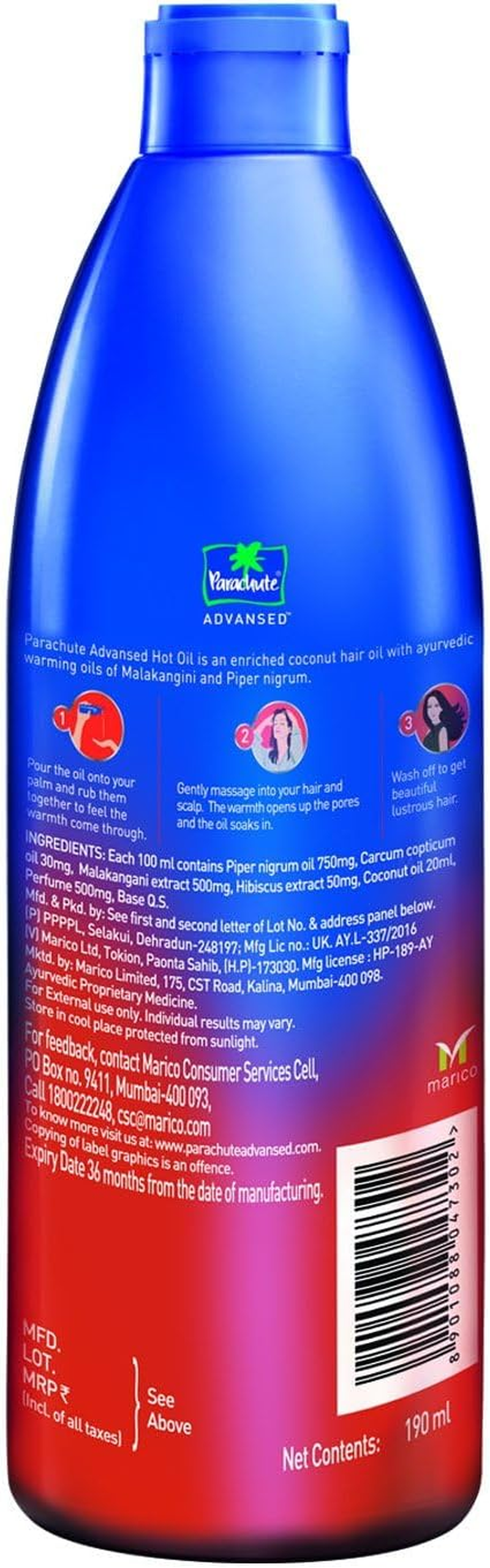 Parachute Ayurvedic Hot Oil- Advansed Deep Conditioning- 300 Ml image number 1
