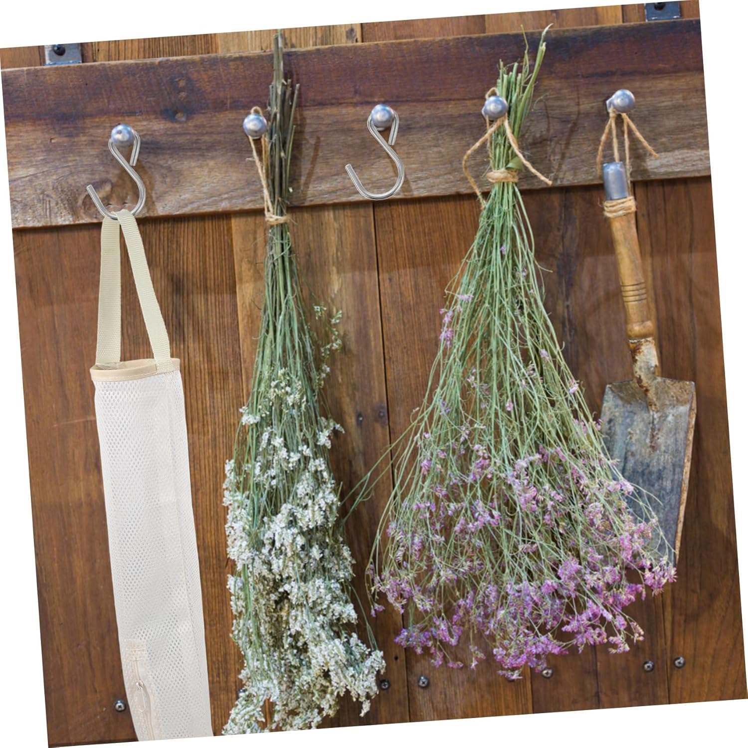 HOLIDYOYO Storage Bag Dispenser for Kitchen Laundry Bathroom Closet Easy Hang Door Knob Wall Garbage Bag Holder Reusable Space Saving image number 6