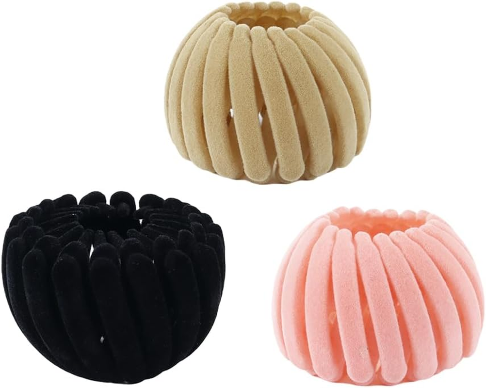 Orivin 8 PCS Elegant Bird Nest Hair Clips, Expandable Knot Maker for Women, Hair Accessories for Women, Flexible Ponytail Holder image number 2