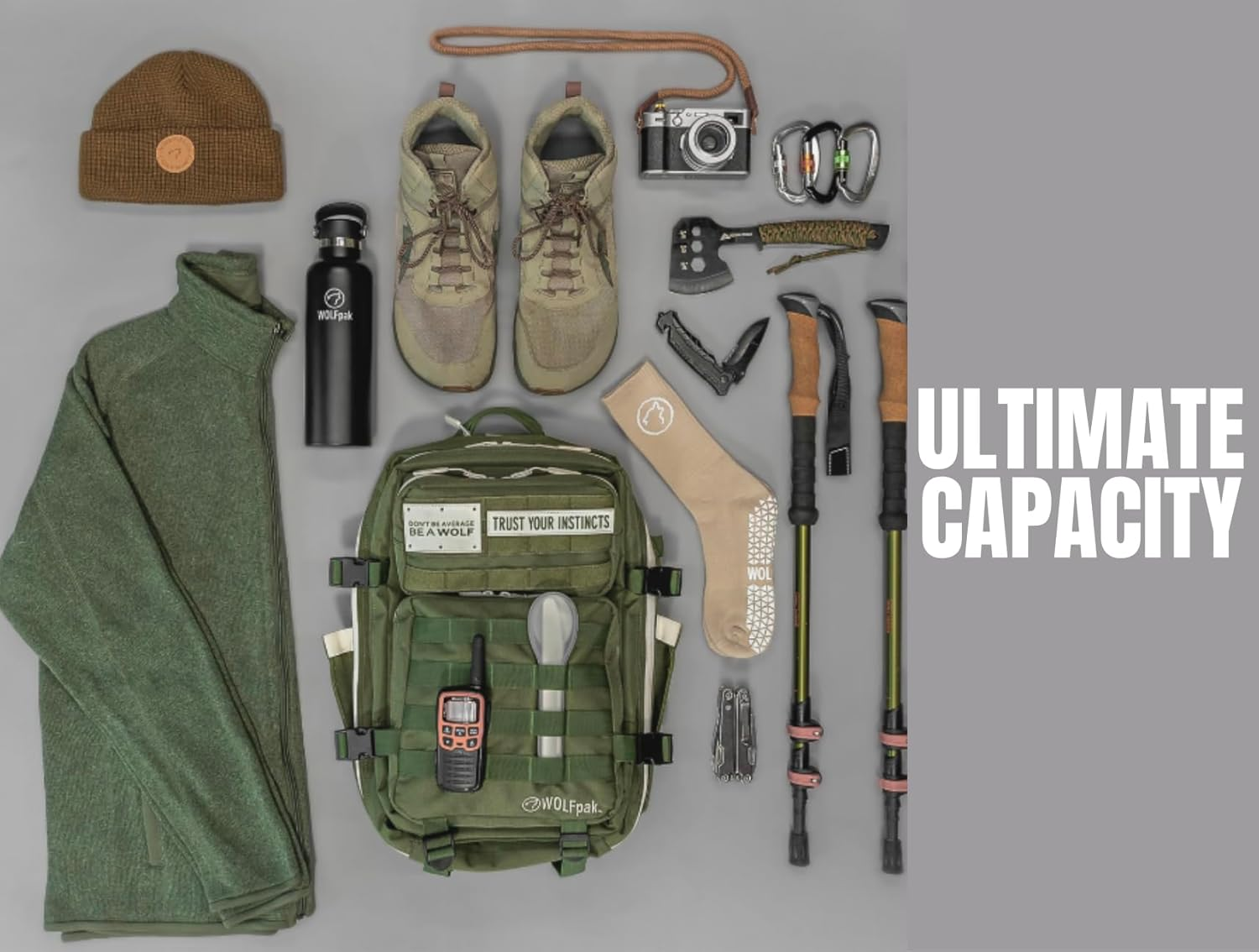 Wolfpak 35L Backpack - Black Neon Pink image number 5