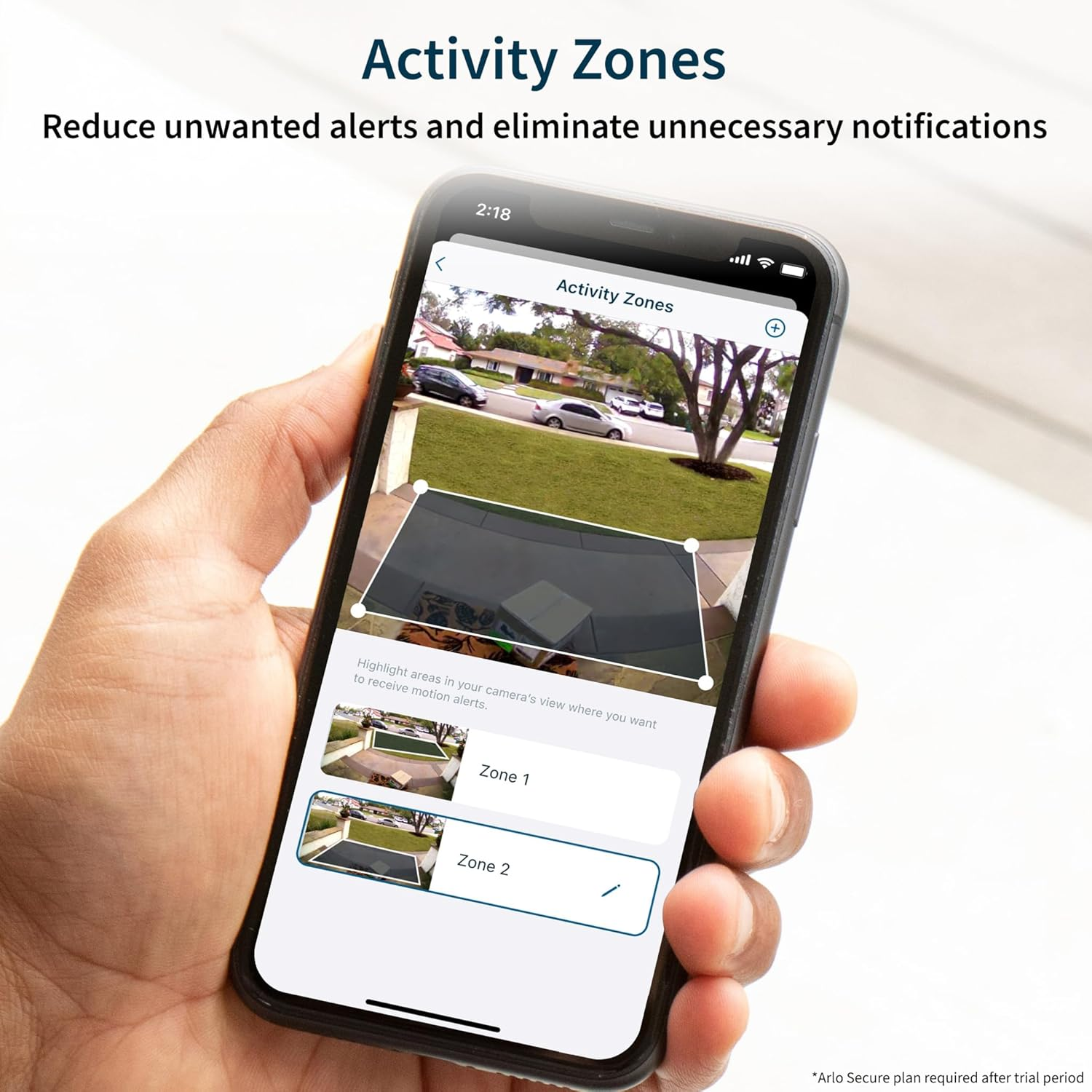 Arlo Video Doorbell 2K (2Nd Generation) &ndash; Battery Operated or Wired Doorbell, Smart Wi-Fi, Two-Way Audio, Night Vision, Security Camera, Surveillance, White &ndash; AVD4001​ image number 2