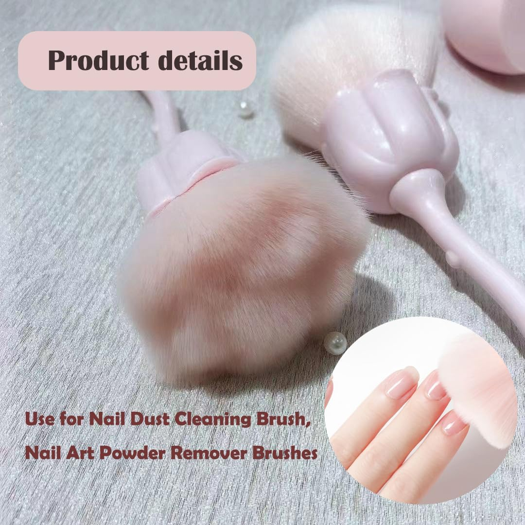 Nail Dust Cleaning Brush for Removing Nail Art Dust Nail Art Powder Remover Brushes Making Your Nails Sparkling Clean image number 3