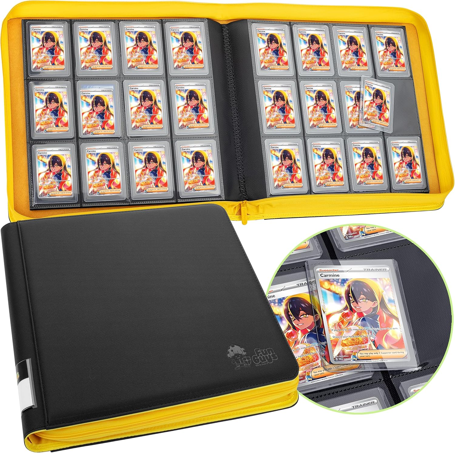 Toploader Binder, Trading Card Binder Storage, 252 9 Pocket Top Loader Binder, Pokemon Binder, Card Collection Binder, Yugioh Cards Binder, MTG Card Binder, TCG Binder, Card Folders for Trading Cards