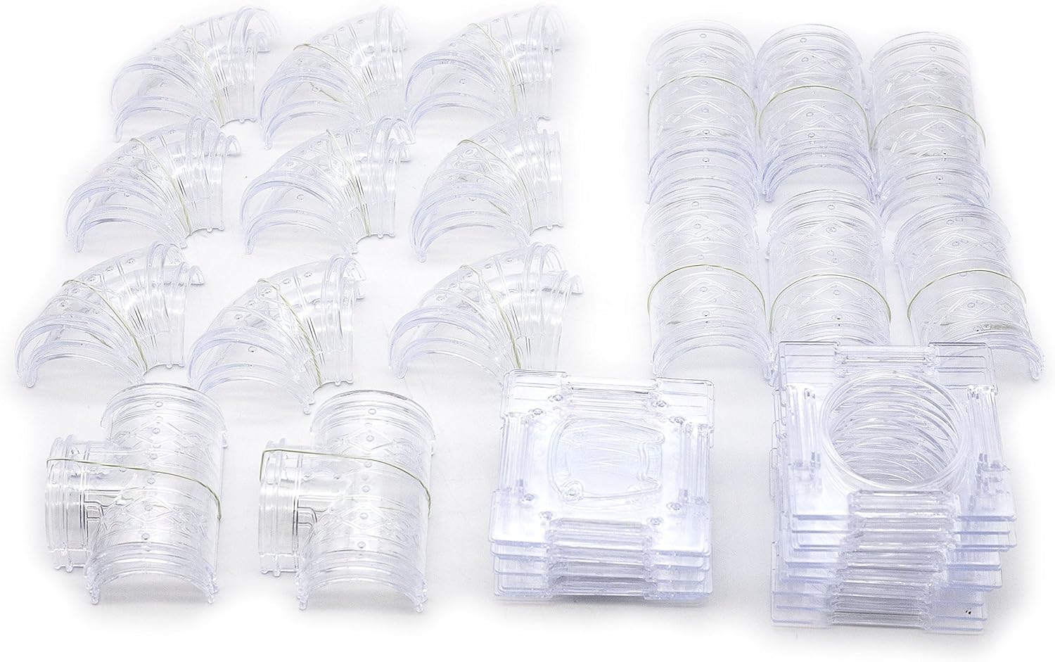 GNB PET 94 Pieces DIY Hamster Tunnel and Playground Module, Tube House Platform Exercise for Mouse Hamsters and Other Small Animals image number 2