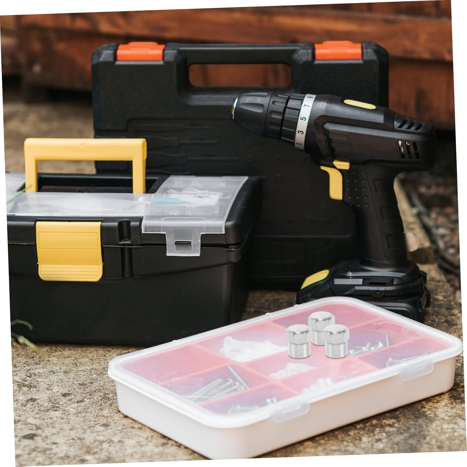 GANAZONO 20Pcs Tire Valve Stem Caps Set, Automotive Air Valve Covers Dust-Proof Function, Universal Wheel Tire Accessories for Cars, Trucks, and Bikes image number 1