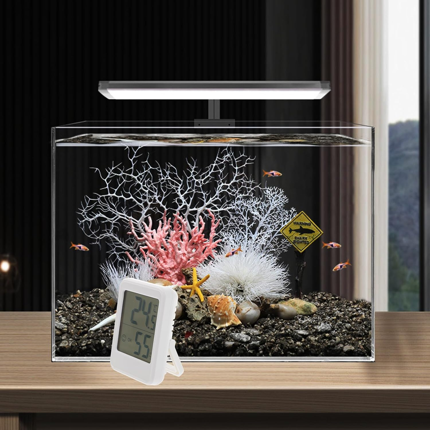 GANAZONO High Precision Indoor Digital Thermometer Humidity Monitor with Low Power Consumption Portable Hygrometer for Home and Office Wall-Mountable Household Temperature Humidity image number 4