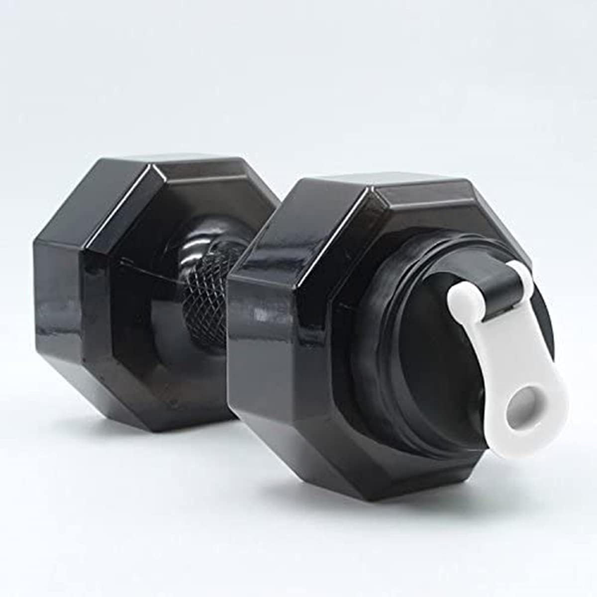 CMLLING 2.6L / 88Oz Dumbbell Shape Water Bottle, Portable Weight Water Bottles, Dumbbells Travel Cup, PETG Eco-Friendly Cup for Gym, Yoga, Running, Outdoors, Cycling, and Camping (Black) image number 1