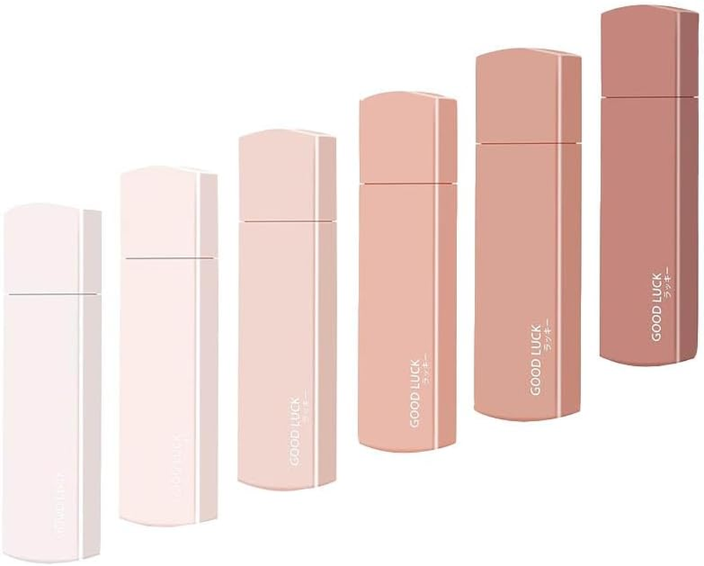 6 Pcs White Out Correction Tape, Cute Macaron Color for Instant Correction, for Students and Office Workers (Gradient Pink)