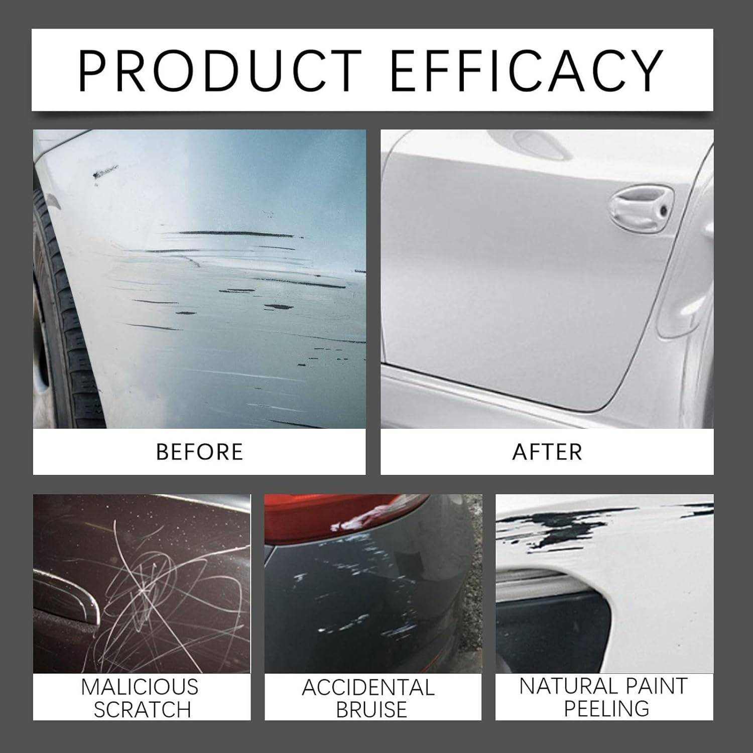 Car Scratch Repair Pen Black Long Lasting Automotive Scratch Repair Pen 3 Pcs for Small Area Scratch Repairs image number 4