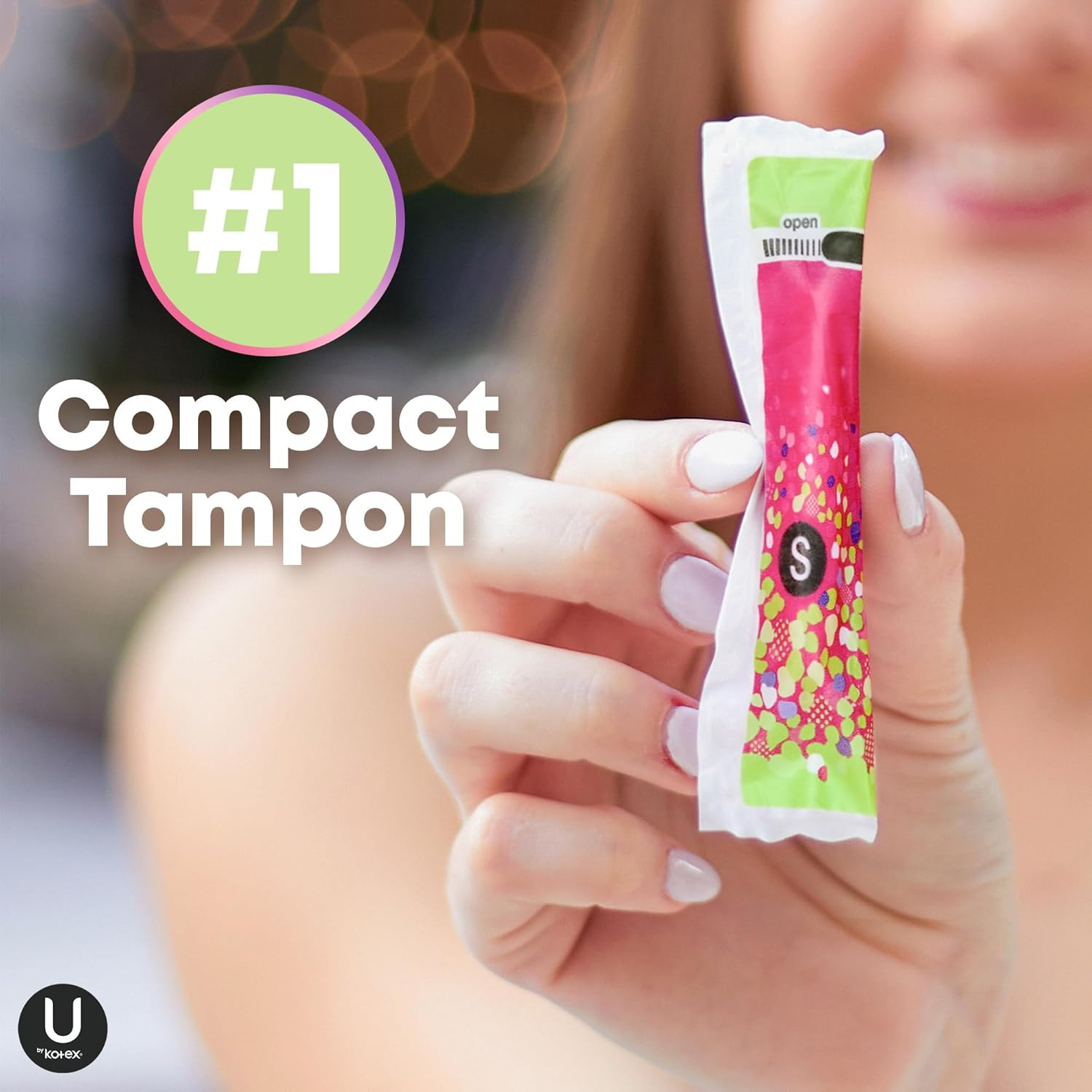 U by Kotex Click Compact Tampons, Super, Unscented, 192 Count (6 Packs of 32) (Packaging May Vary) image number 4