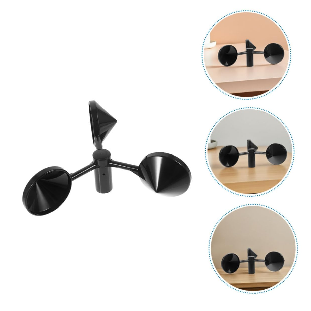 ARTIBETTER 3Pcs Metal Wind Speed Anemometer Cups Handheld Wind Measurement Parts for Outdoor Meteorological Observation and Airflow Detection image number 1
