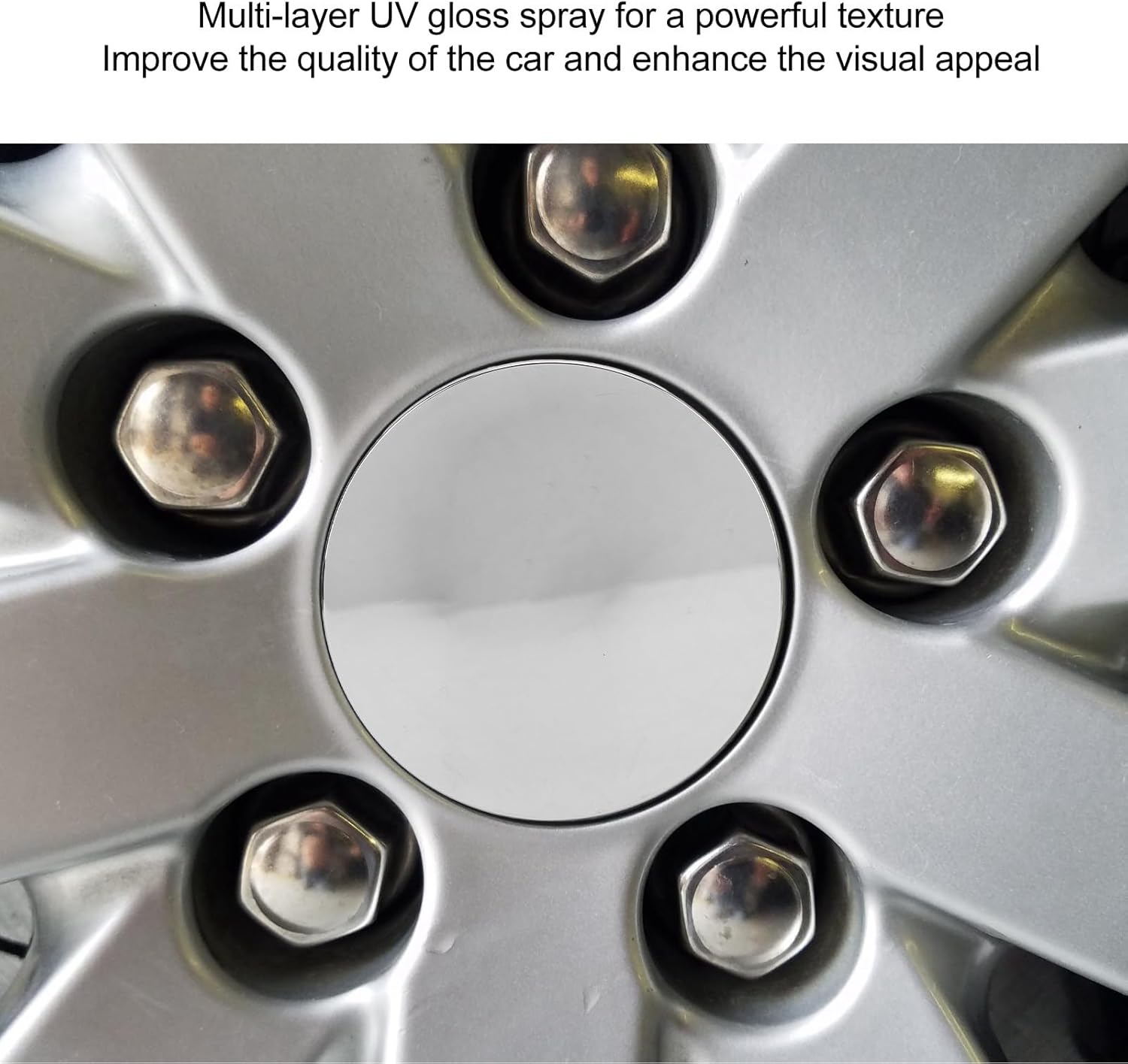 DAUZ Rim Hub Center Cover, Wheel Center Caps Stylish 60Mm Impact Resistant 4PCS Universal for Cars (Electroplated Colors), Dauz4W25Uaikmp-12 image number 1