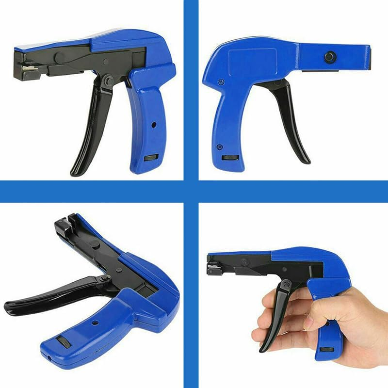 AIMALL Cable Tie Gun Tensioning Cutting Tool for 2.4-4.8Mm Nylon Wire, Adjustable Tension Fastener, Aluminium Alloy, for 2" to 13.5" Cable Ties image number 2