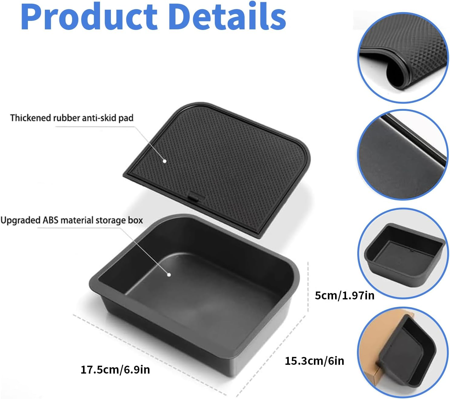 Center Console Cool Box Organizer for Toyota Land Cruiser Prado 250 2024-2025 and Lexus GX 550, Precise Fit with Neat Storage and Anti-Slip Liner for Road Trips and Daily Use image number 3