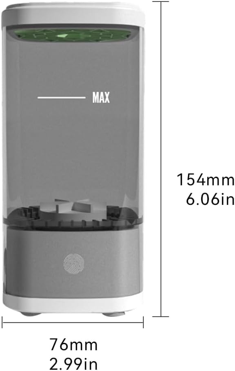 Makeup Brush Cleaner Electric Automatic Makeup Brush Cleanser Portable 3 in 1 Cosmetic Cleaner Electric Automatic Makeup Machine (Transparent White) - Transparent White image number 4