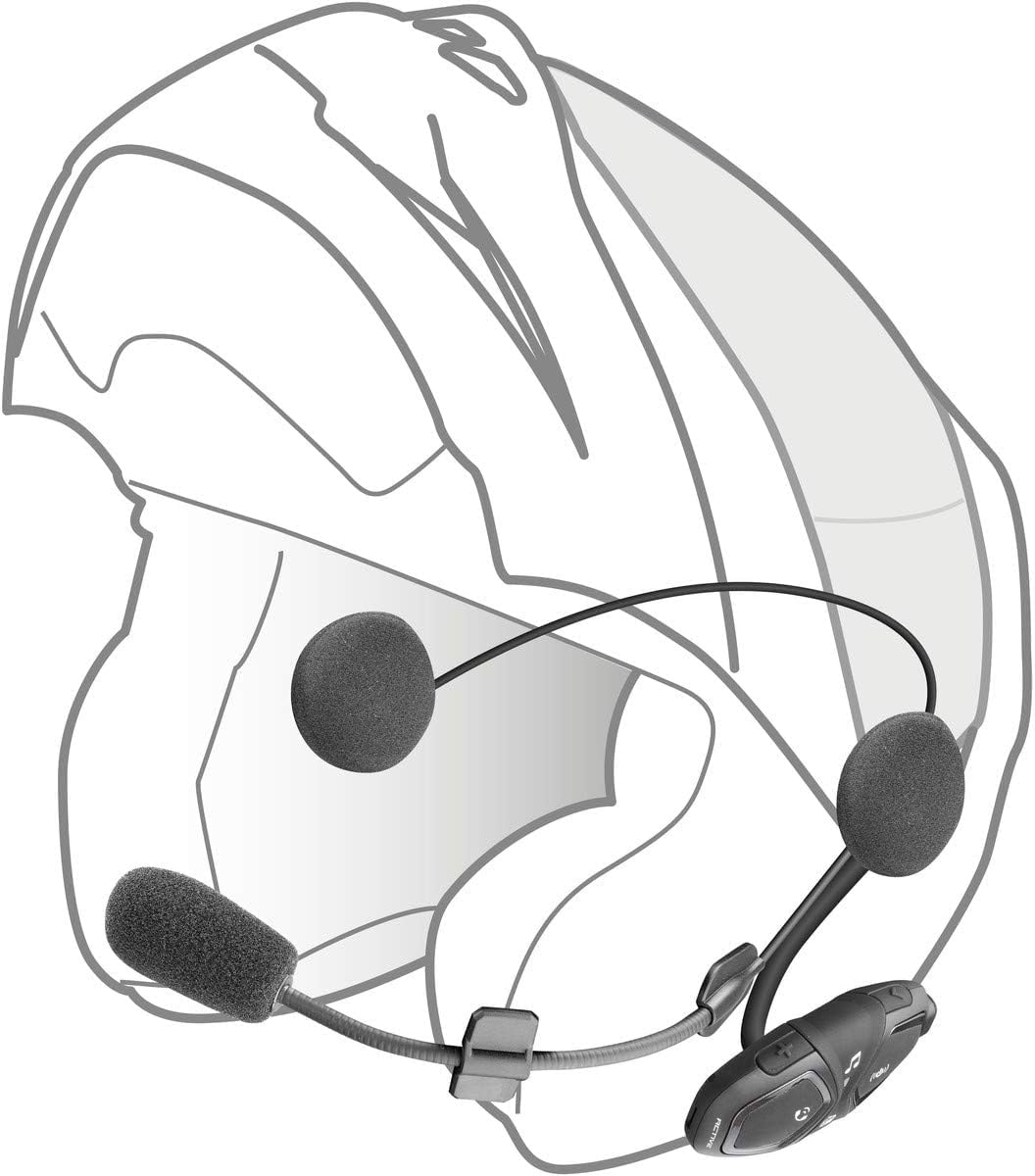 INTERPHONE Active HD Dual Intercom for Motorcycle Helmet High Playback 40Mm 4 Motorcyclists Distance Max 1Km Autonomy 15 Hours Radio GPS TFT Waterproof IPX67 image number 4