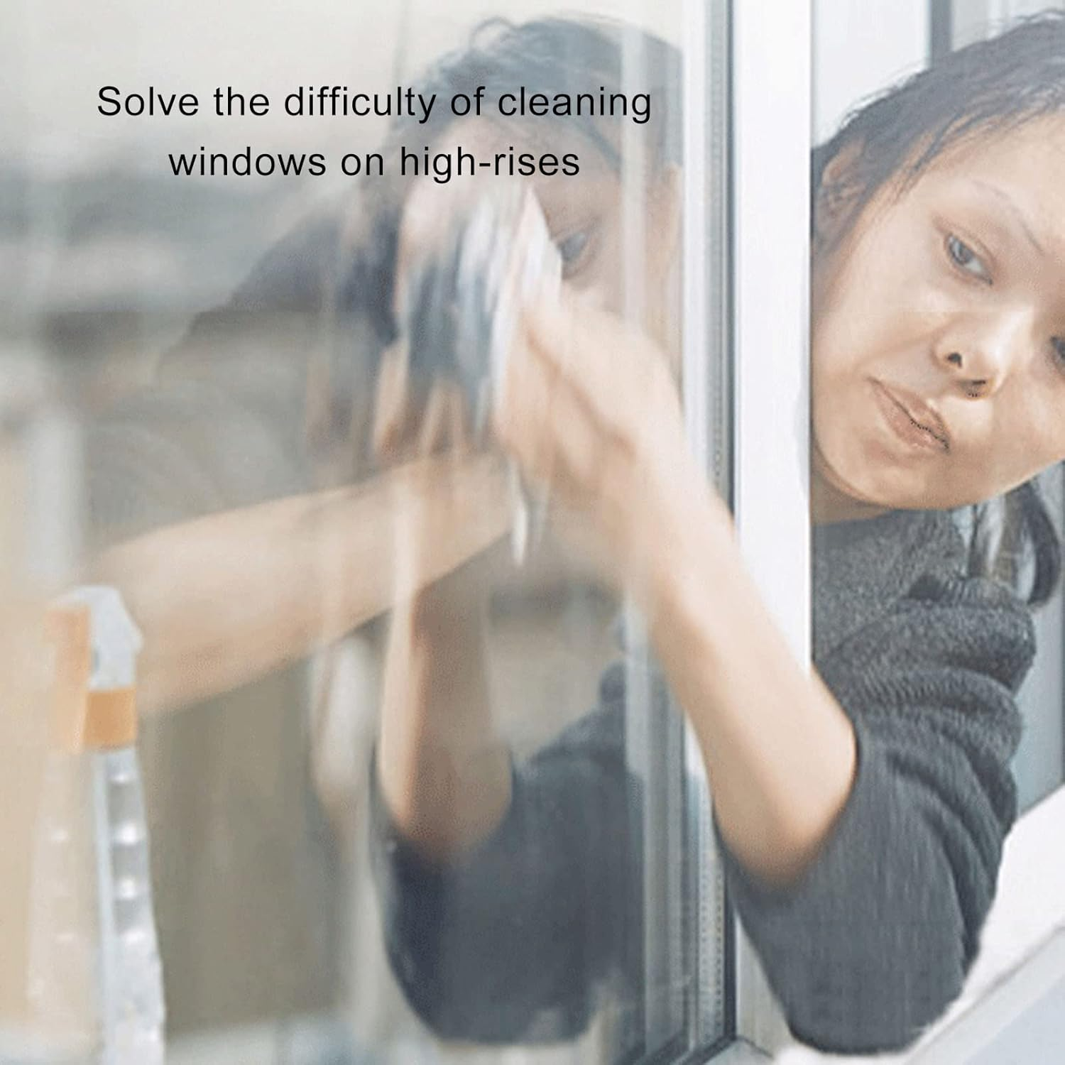 Magnetic Window Cleaner, Double Side Glass Wiper Washing Brush Tools to Both inside and outside for 3 to 10Mm Glasses