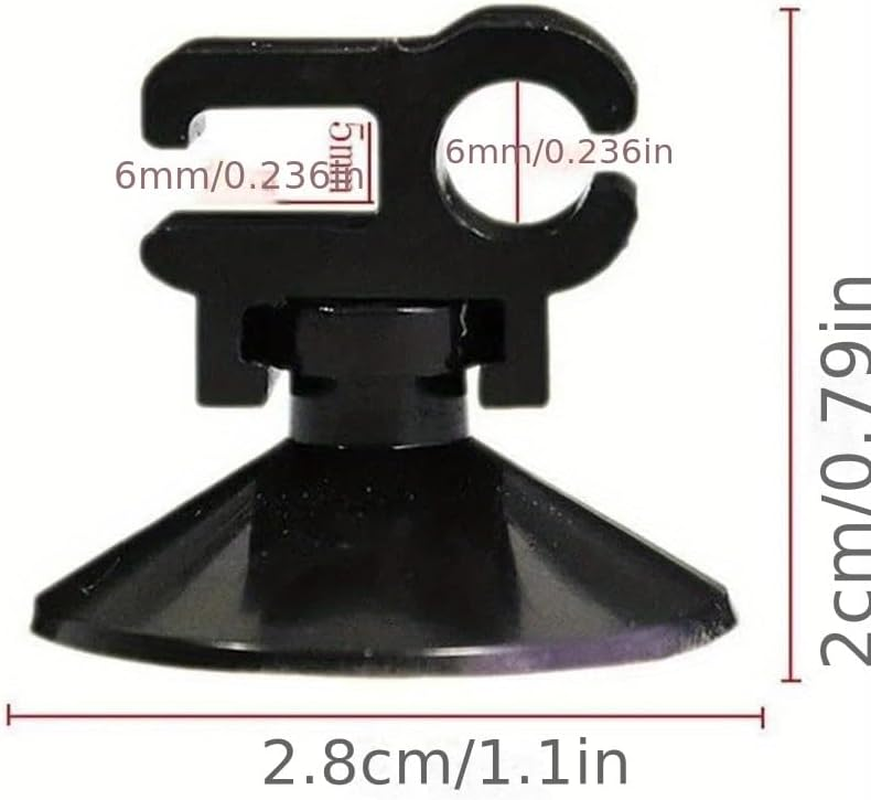 20Pcs Aquarium Suction Cup Clip for Fish Tank Oxygen Tube Hose Pump Power Cord Buckle Wire Finisher Suction Cups Aquarium Accessories image number 5