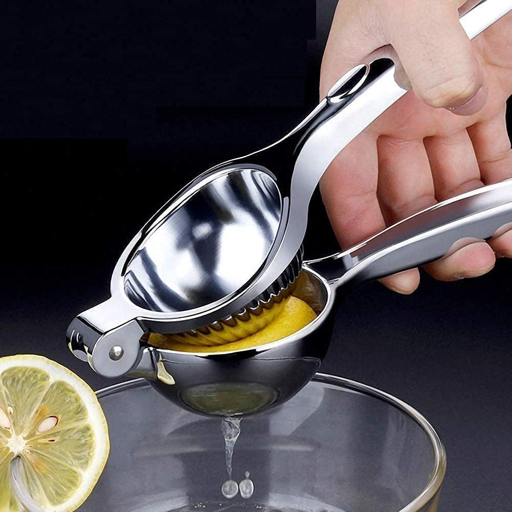 Lemon Squeezer Juicer- Stainless Steel Handheld Lime Juicers - Anti-Rust and Durable, Easy to Extract All Lemon/Citrus Juice, Suitable for Home, Bar, Etc image number 6