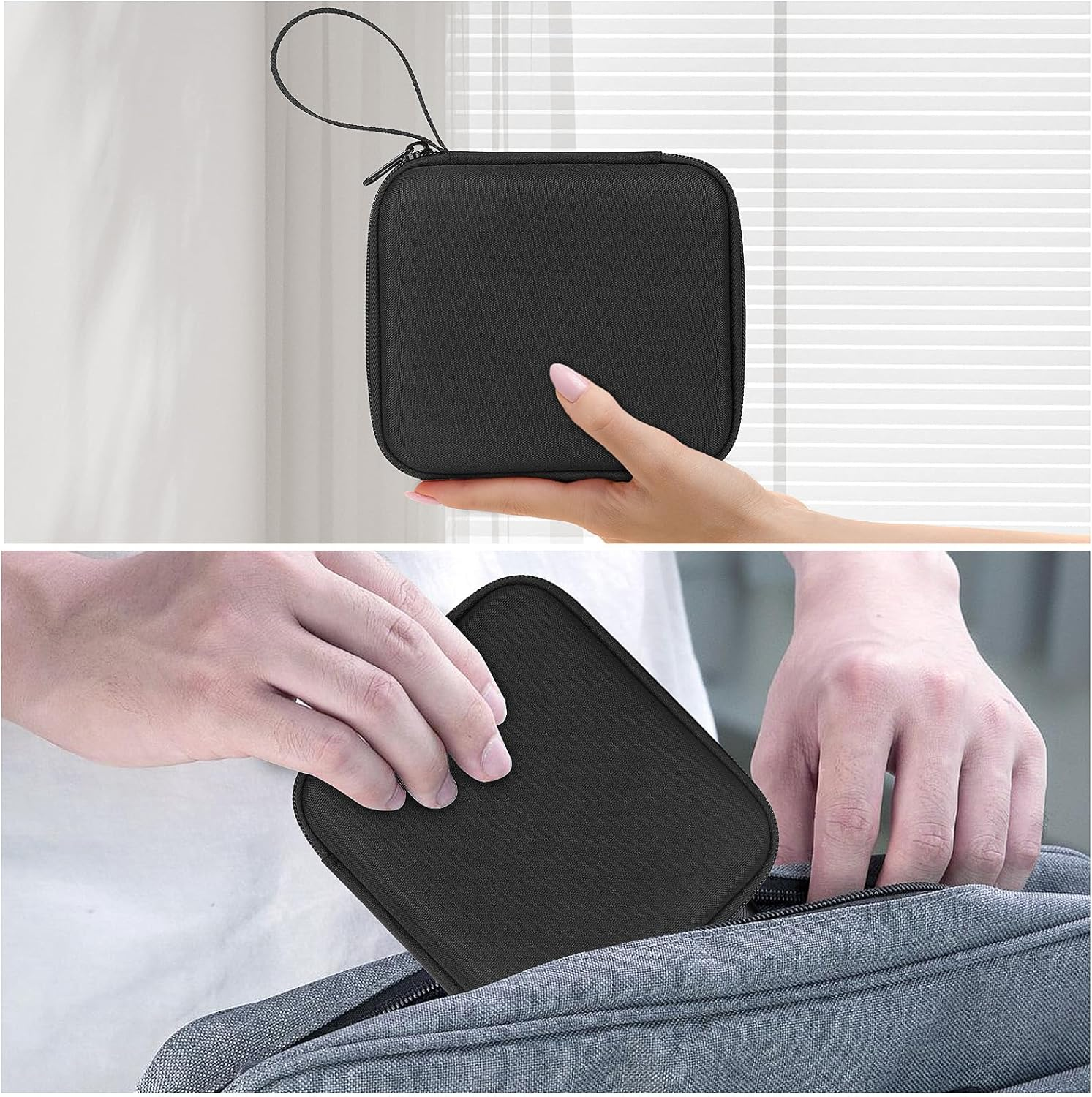 Huijukeji Mini Sticker Printer Case,High-Capacity Hard Protective Box for X5/Phomemo M02/T02 Printer,Portable Carrying Case Suitable for Thermal Inkless Photo Printer,Instant Camera,Label Marker image number 2