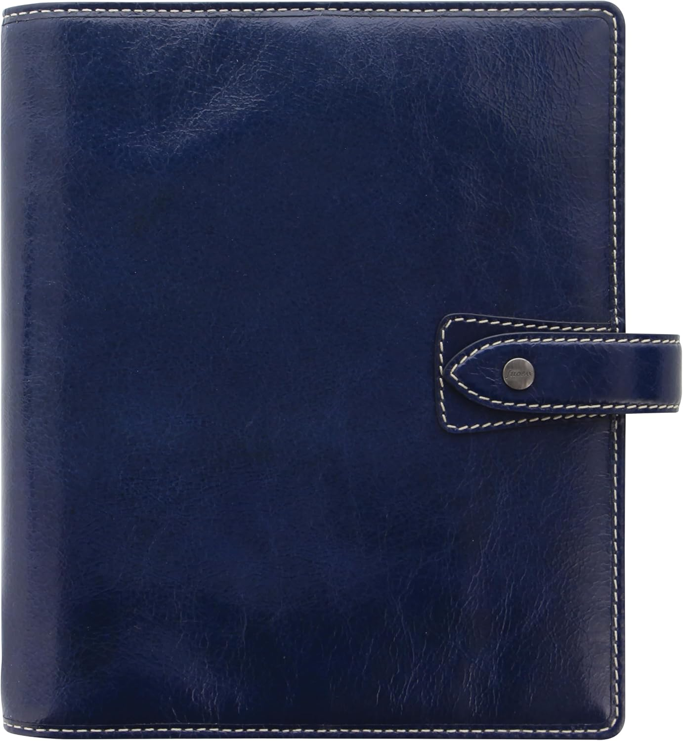 Filofax Malden A5 Leather Organiser - Navy