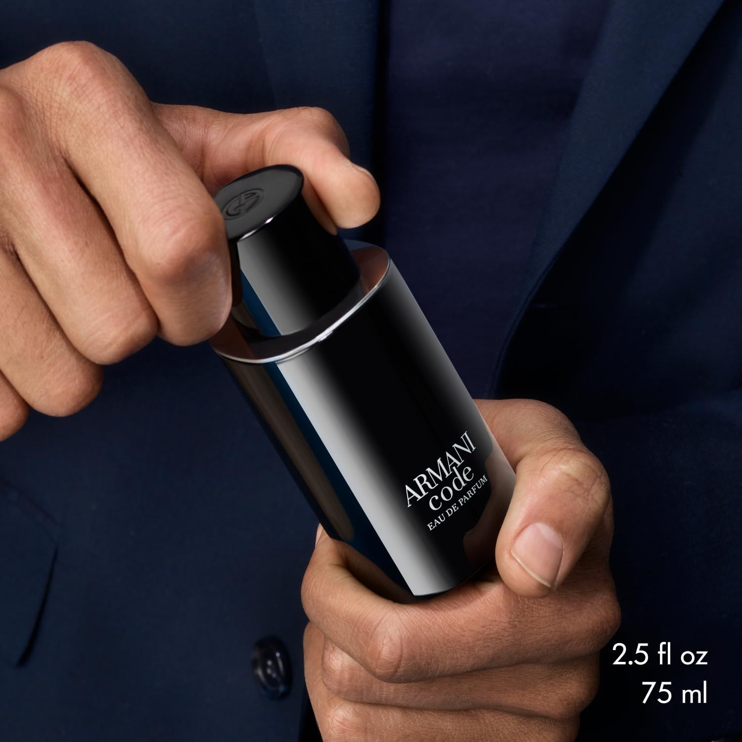Giorgio Armani Men'S Black Code Refillable Eau De Parfum 75 Ml image number 5